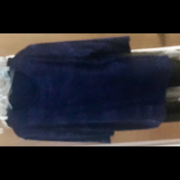 New Blue with Silver Shimmer Vikki Vi Top with 1X Maternity made in USA - Picture 6 of 16